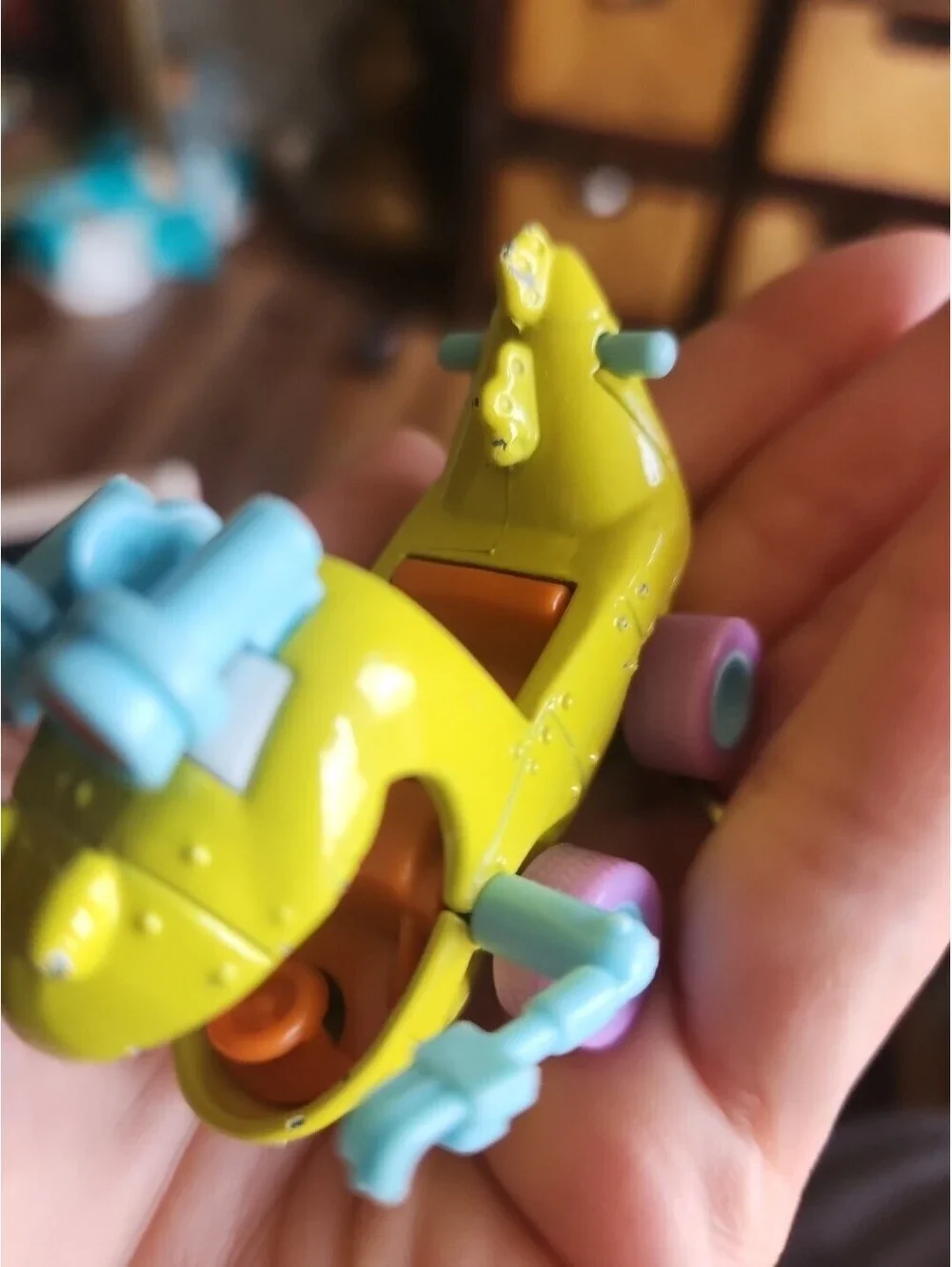 Hot Wheels Rugrats Reptar Wagon nickelodeon Metal Diecast Car Model 1/64!.